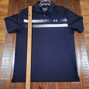 Under Armour The Performance Polo Black & White Collared Short Sleeve Men's L